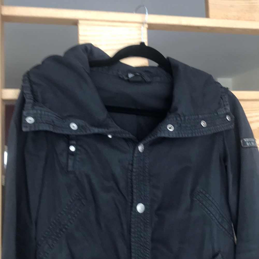 Diesel long navy cotton trench - Picture 2 of 6